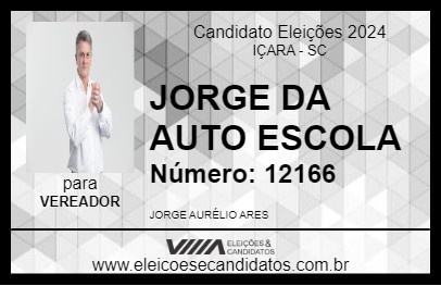 Candidato JORGE DA AUTO ESCOLA 2024 - IÇARA - Eleições