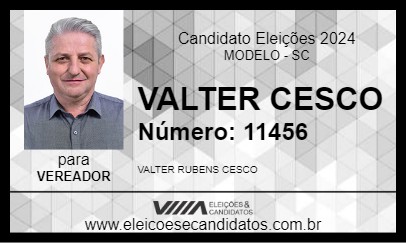 Candidato VALTER CESCO 2024 - MODELO - Eleições