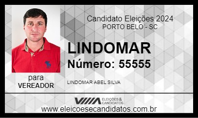 Candidato LINDOMAR 2024 - PORTO BELO - Eleições