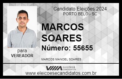 Candidato MARCOS SOARES 2024 - PORTO BELO - Eleições