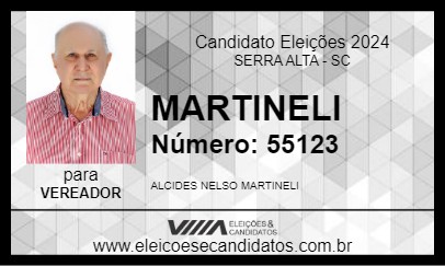 Candidato MARTINELI 2024 - SERRA ALTA - Eleições