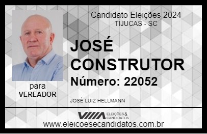 Candidato JOSÉ CONSTRUTOR 2024 - TIJUCAS - Eleições