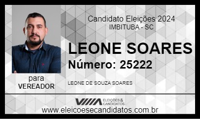 Candidato LEONE SOARES 2024 - IMBITUBA - Eleições