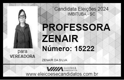 Candidato PROFESSORA ZENAIR 2024 - IMBITUBA - Eleições