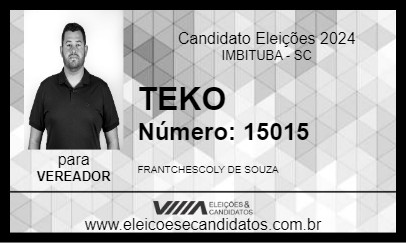 Candidato TEKO 2024 - IMBITUBA - Eleições