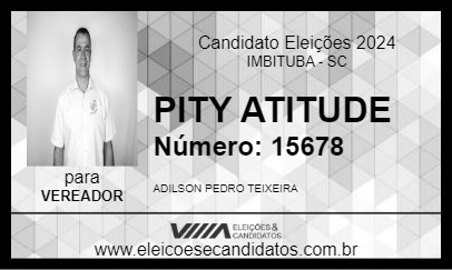 Candidato PITY ATITUDE 2024 - IMBITUBA - Eleições