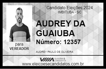 Candidato AUDREY DA GUAIUBA 2024 - IMBITUBA - Eleições