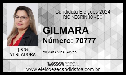 Candidato GILMARA 2024 - RIO NEGRINHO - Eleições