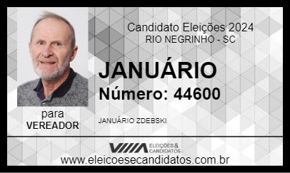 Candidato JANUÁRIO 2024 - RIO NEGRINHO - Eleições