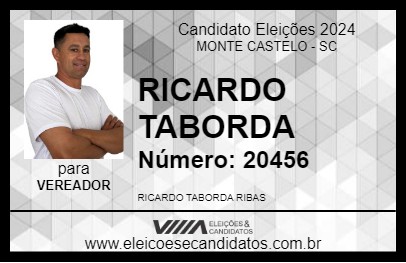 Candidato RICARDO TABORDA 2024 - MONTE CASTELO - Eleições