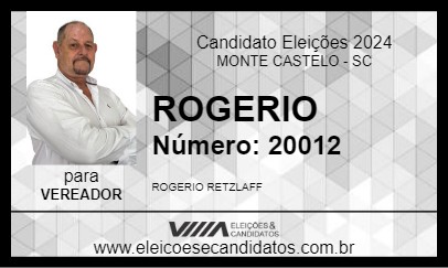 Candidato ROGERIO 2024 - MONTE CASTELO - Eleições