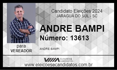 Candidato ANDRE BAMPI 2024 - JARAGUÁ DO SUL - Eleições