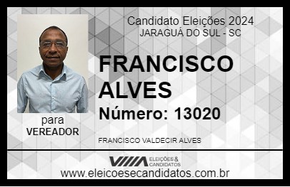 Candidato FRANCISCO ALVES 2024 - JARAGUÁ DO SUL - Eleições