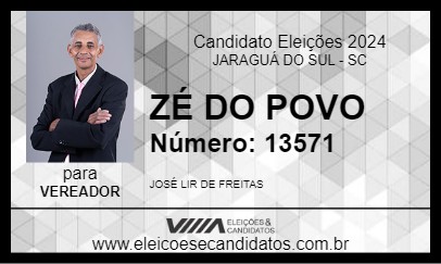 Candidato ZÉ DO POVO 2024 - JARAGUÁ DO SUL - Eleições