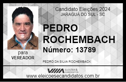 Candidato PEDRO ROCHEMBACH 2024 - JARAGUÁ DO SUL - Eleições