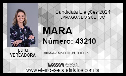 Candidato MARA COLETIVO MAIS CULTURA 2024 - JARAGUÁ DO SUL - Eleições