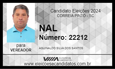 Candidato NAL 2024 - CORREIA PINTO - Eleições