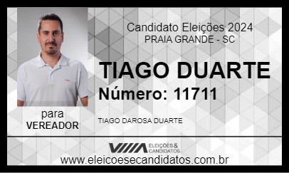 Candidato TIAGO DUARTE 2024 - PRAIA GRANDE - Eleições