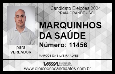 Candidato MARQUINHOS DA SAÚDE 2024 - PRAIA GRANDE - Eleições