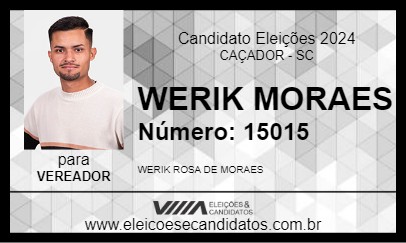 Candidato WERIK MORAES 2024 - CAÇADOR - Eleições