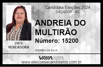 Candidato ANDREIA DO MULTIRÃO 2024 - CAÇADOR - Eleições