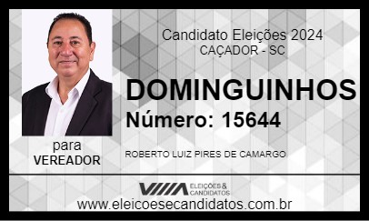 Candidato DOMINGUINHOS 2024 - CAÇADOR - Eleições