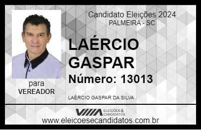 Candidato LAÉRCIO GASPAR 2024 - PALMEIRA - Eleições