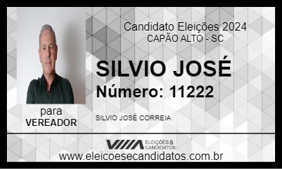 Candidato SILVIO JOSÉ 2024 - CAPÃO ALTO - Eleições