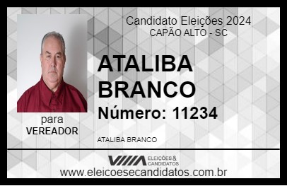 Candidato ATALIBA 2024 - CAPÃO ALTO - Eleições