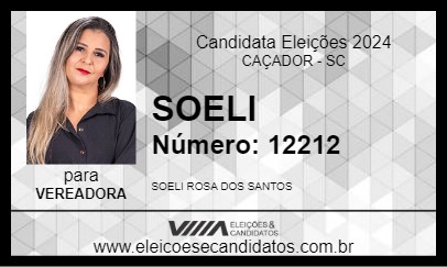 Candidato SOELI 2024 - CAÇADOR - Eleições