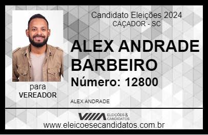 Candidato ALEX ANDRADE 2024 - CAÇADOR - Eleições