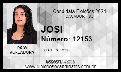 Candidato JOSI 2024 - CAÇADOR - Eleições