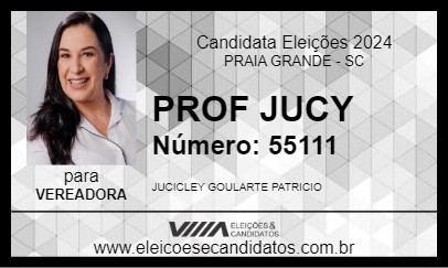 Candidato PROF JUCY 2024 - PRAIA GRANDE - Eleições