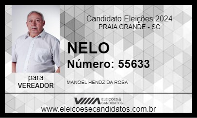 Candidato NELO 2024 - PRAIA GRANDE - Eleições