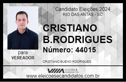 Candidato CRISTIANO B.RODRIGUES 2024 - RIO DAS ANTAS - Eleições