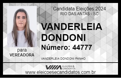 Candidato VANDERLEIA DONDONI 2024 - RIO DAS ANTAS - Eleições