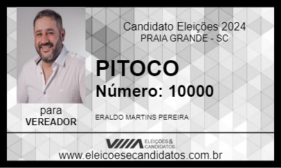 Candidato PITOCO 2024 - PRAIA GRANDE - Eleições