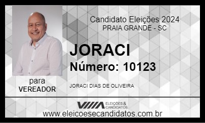 Candidato JORACI 2024 - PRAIA GRANDE - Eleições