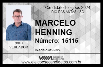 Candidato MARCELO HENNIG 2024 - RIO DAS ANTAS - Eleições