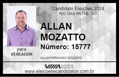 Candidato ALLAN MOZATTO 2024 - RIO DAS ANTAS - Eleições