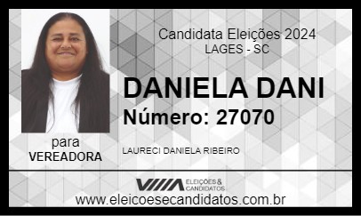 Candidato DANIELA DANI 2024 - LAGES - Eleições