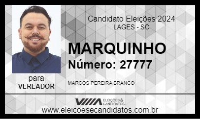 Candidato MARQUINHO 2024 - LAGES - Eleições