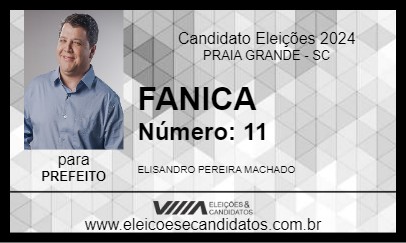 Candidato FANICA 2024 - PRAIA GRANDE - Eleições