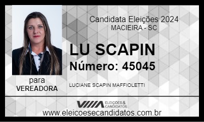 Candidato LU SCAPIN 2024 - MACIEIRA - Eleições