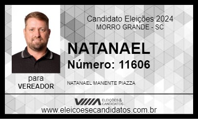 Candidato NATANAEL 2024 - MORRO GRANDE - Eleições