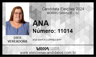 Candidato ANA 2024 - MORRO GRANDE - Eleições