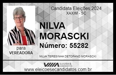 Candidato NILVA  MORASCKI 2024 - XAXIM - Eleições