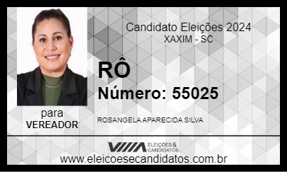 Candidato RÔ 2024 - XAXIM - Eleições