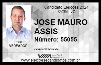 Candidato JOSE MAURO ASSIS 2024 - XAXIM - Eleições