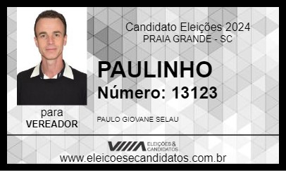 Candidato PAULINHO 2024 - PRAIA GRANDE - Eleições